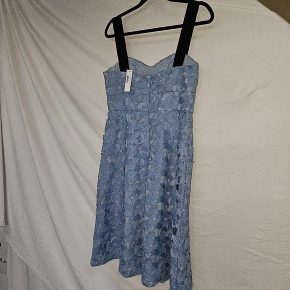 NWT Size 8 J. Crew Elegant Blue Lace Dress - Picture 2 of 9